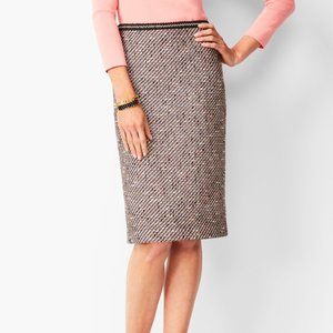 Talbots Ombre Tweed Pencil Skirt - size 10